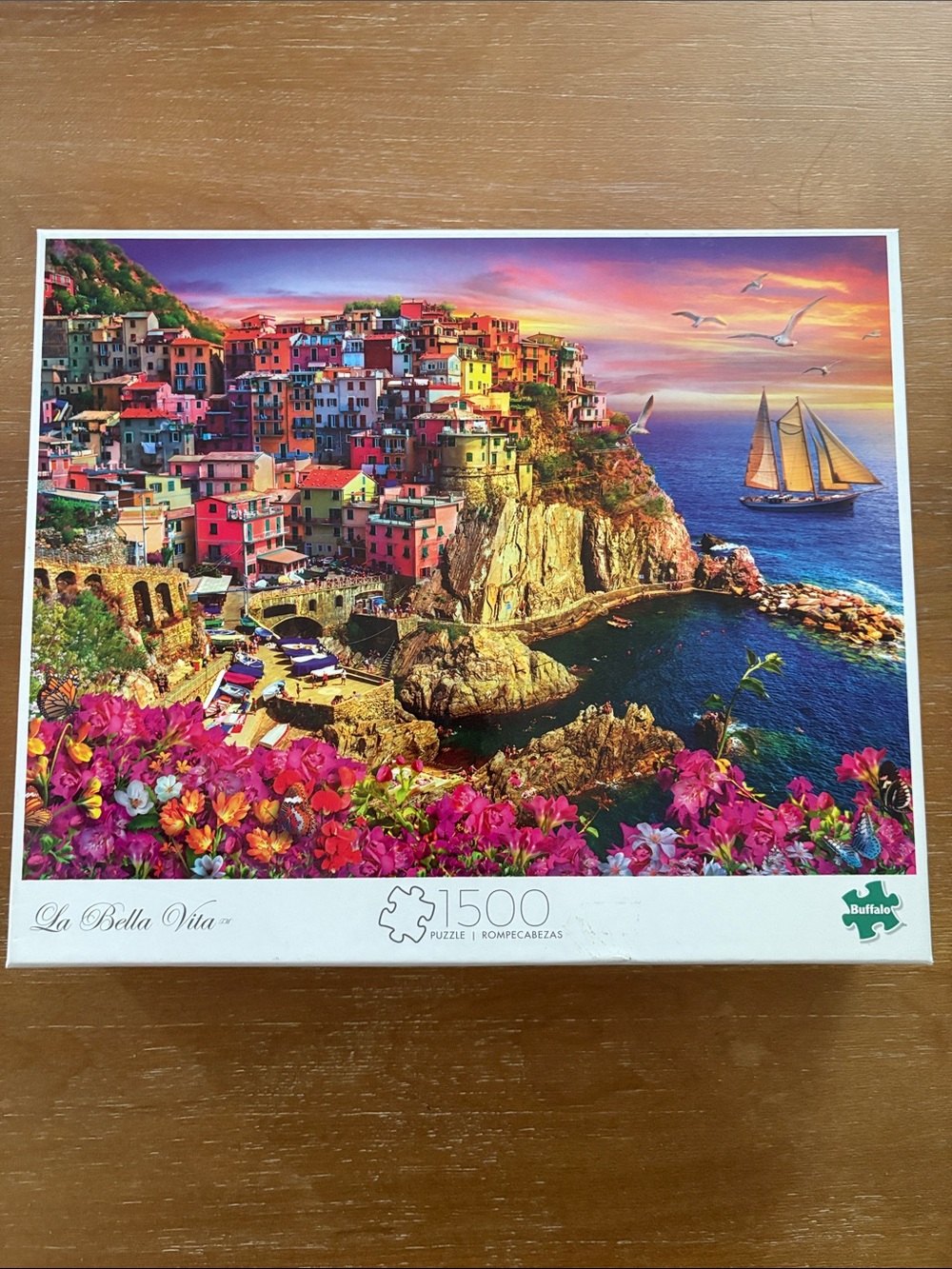 Buffalo Games La Bella Vita 1500-Piece Jigsaw Puzzle - Colorful Coastal Scene